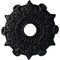 Ekena Millwork Preston Ceiling Medallion (Fits Canopies up to 4"), Hand-Painted Steel Gray, 17 1/2"OD x 4"ID x 1"P CM17PRSGS - alternate 1